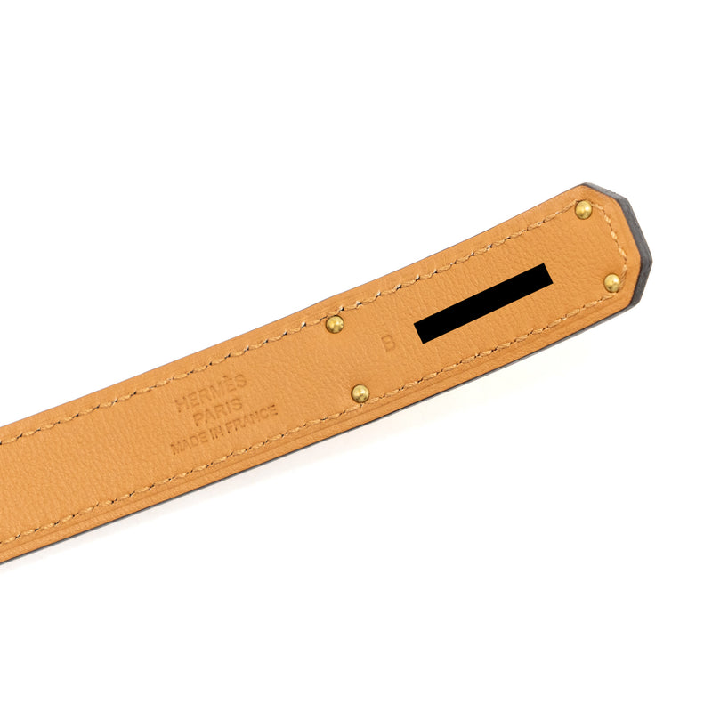 Hermes Classic Kelly belt Epsom gold with RGHW stamp B