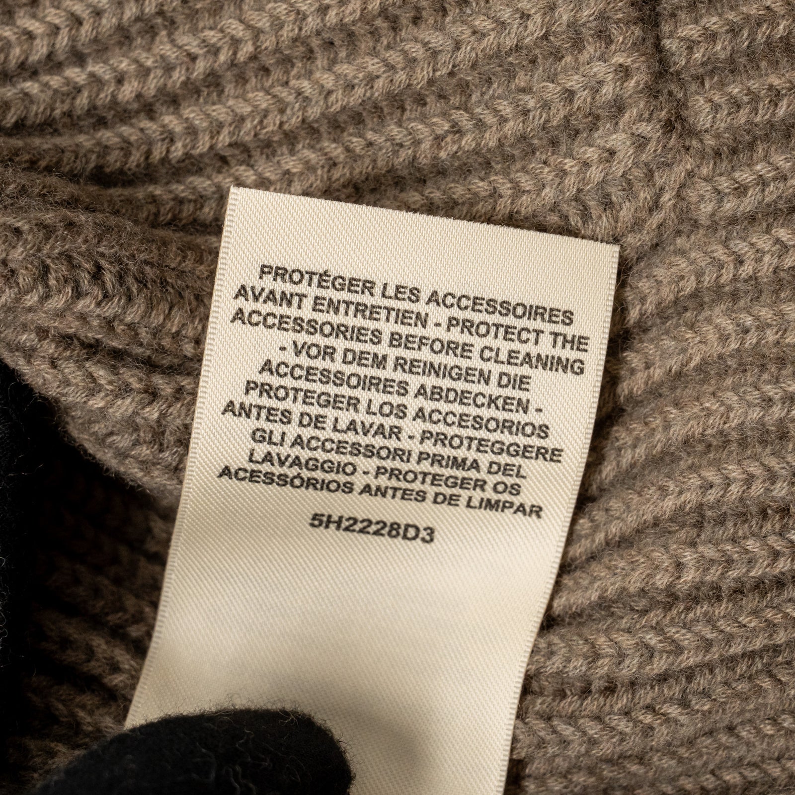 Hermes Size 36 Wool Knit Jacket Virgin Wool/Polyamide Gris/Etoupe