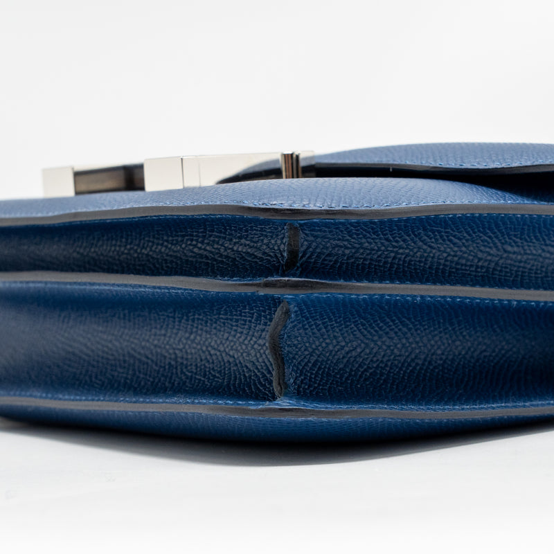 Hermes Mini Constance Epsom P5 Bleu Tie SHW Stamp K