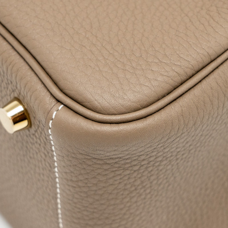 Hermes Lindy 26 Clemence Etoupe GHW Stamp K