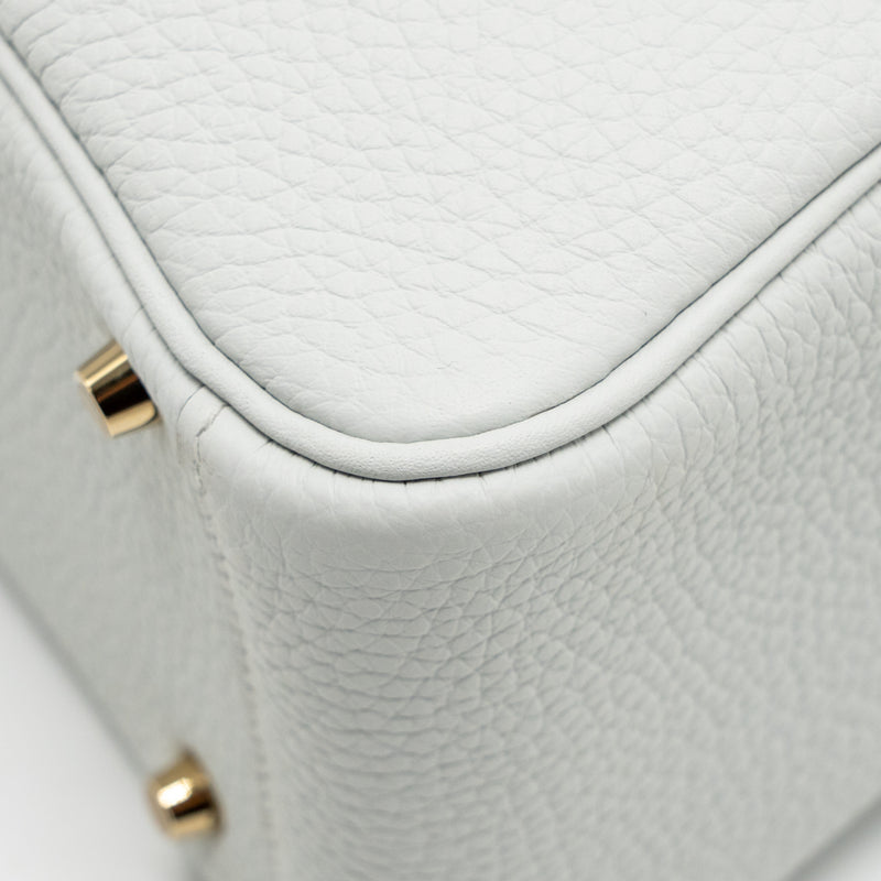 Hermes Mini Lindy II Clemence Gris Platine GHW Stamp K