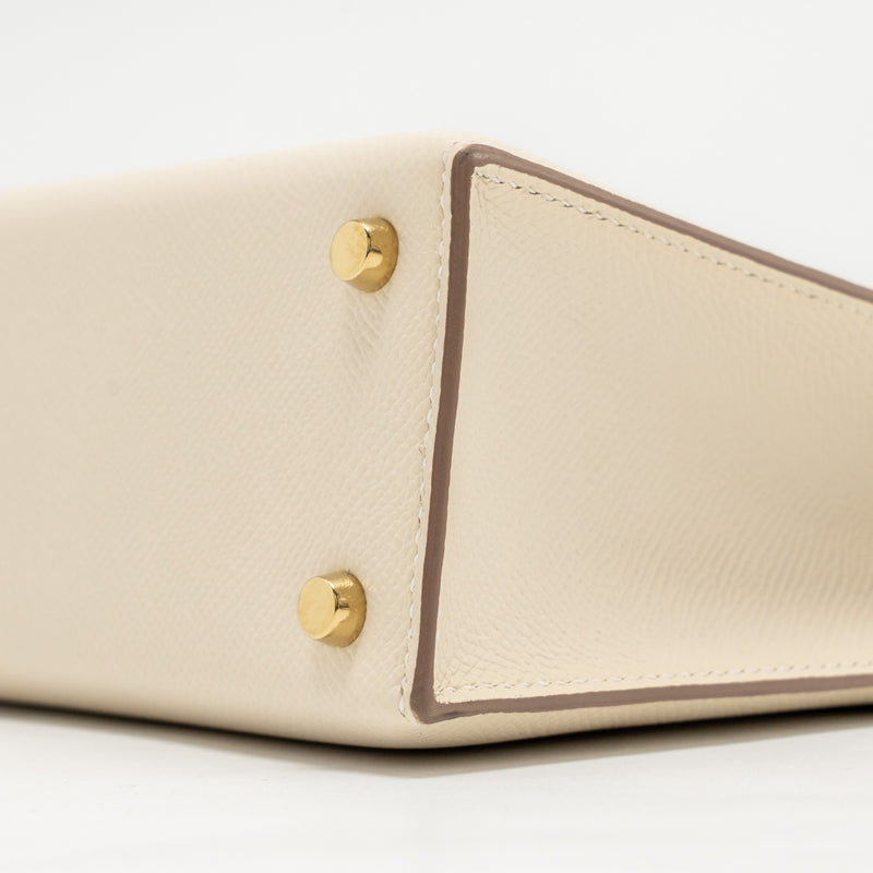Hermes Verrou 23 Epsom Craie LGHW Stamp Y