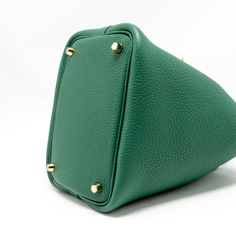 Hermes Picotin 18 Lock Bag Clemence Vert Moyen GHW Stamp K