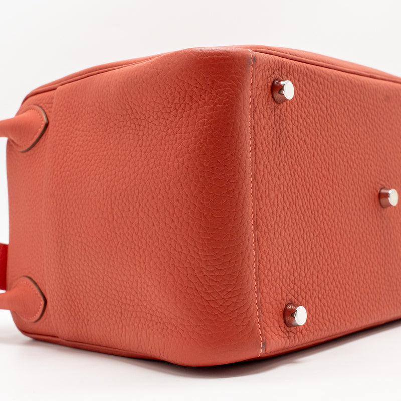 Hermes Lindy 30 Clemence AN Sanguine/Rose Jaipur SHW Stamp Square R
