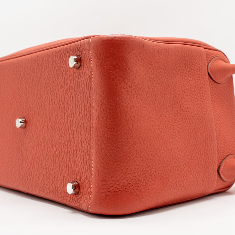Hermes Lindy 30 Clemence AN Sanguine/Rose Jaipur SHW Stamp Square R