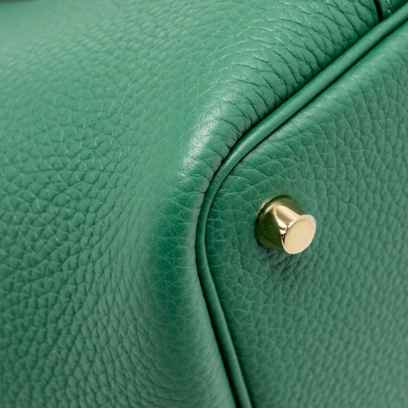 Hermes Picotin 18 Lock Bag Clemence Vert Moyen GHW Stamp K