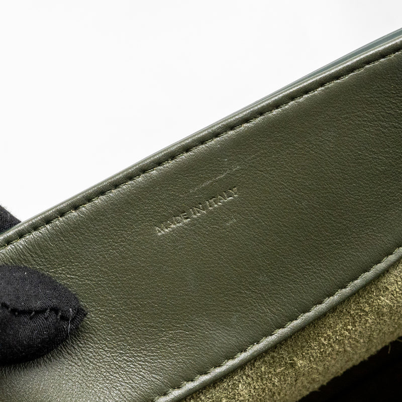 Celine Large Soft 16 Bag Smooth Calfskin Dark Green GHW