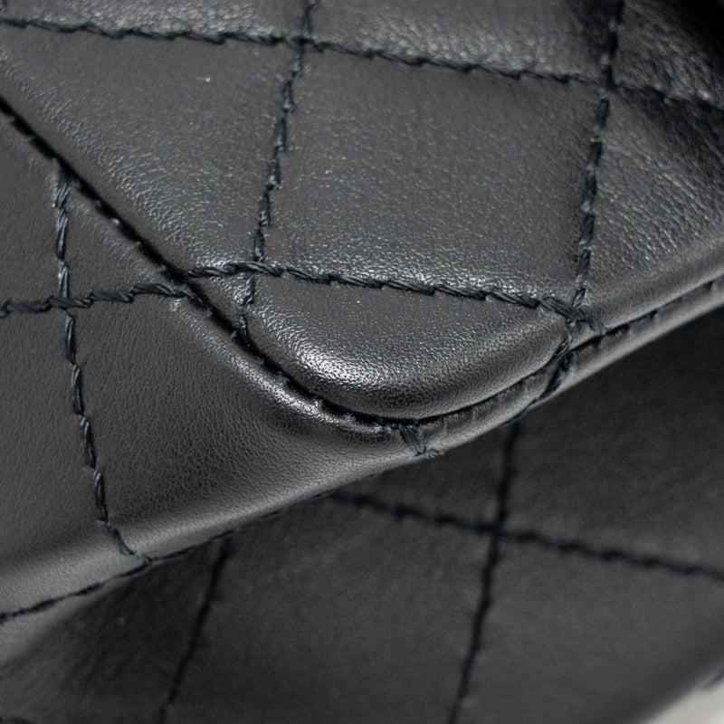 Chanel MINI 2.55 reissue aged calfskin black SHW (Microchip)