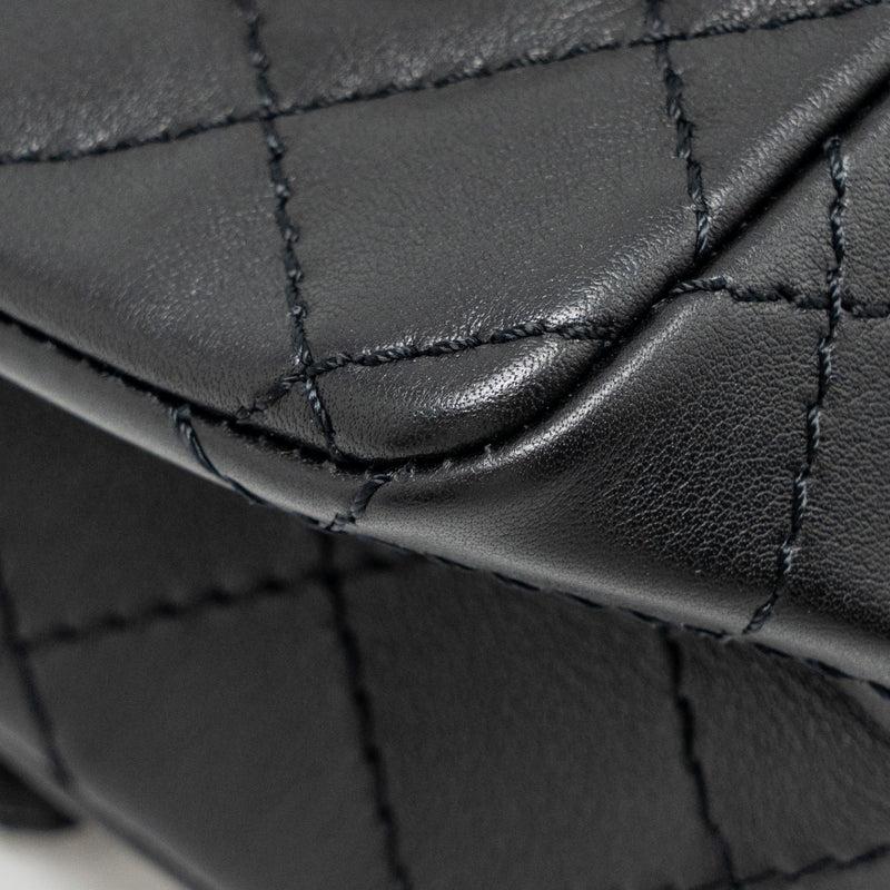 Chanel MINI 2.55 reissue aged calfskin black SHW (Microchip)