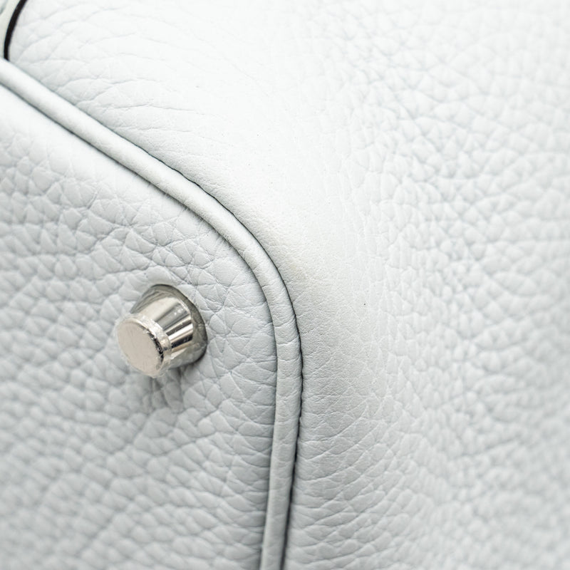Hermes Picotin 18 Lock Bag Clemence Blue Pale SHW Stamp B