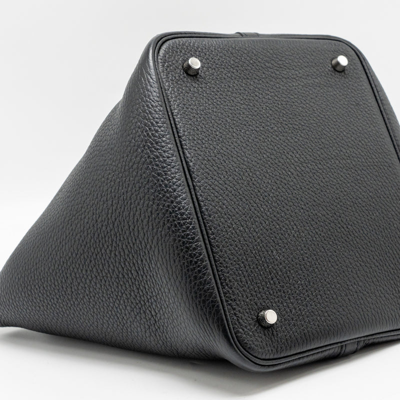 HERMES Picotin22 Lock Bag Clemence Black SHW Stamp B