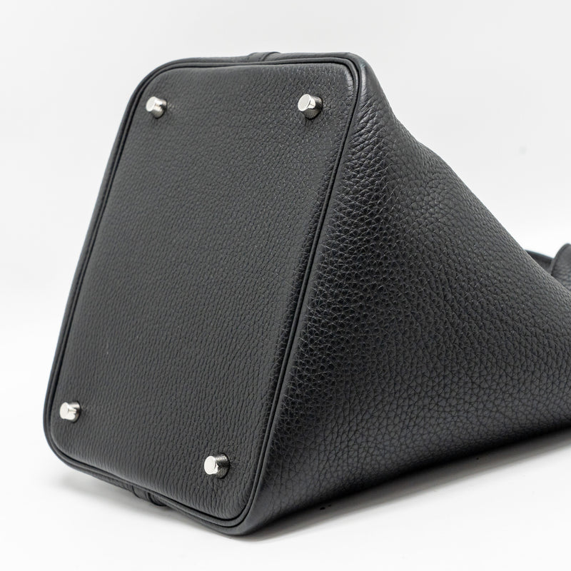 HERMES Picotin22 Lock Bag Clemence Black SHW Stamp B
