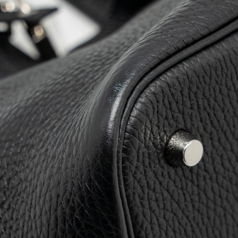 HERMES Picotin22 Lock Bag Clemence Black SHW Stamp B