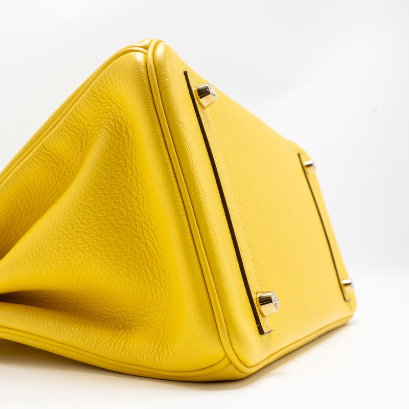Hermes Birkin 30 Taurillon Novillo Jaune De Naples GHW Stamp D