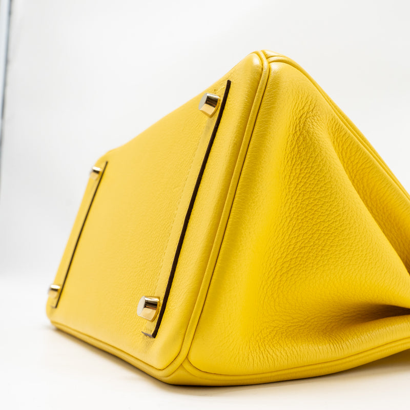 Hermes Birkin 30 Taurillon Novillo Jaune De Naples GHW Stamp D