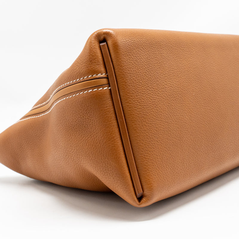 Hermes 24/24 2424 - 29 bag barenia faubourg fauve SHW stamp D