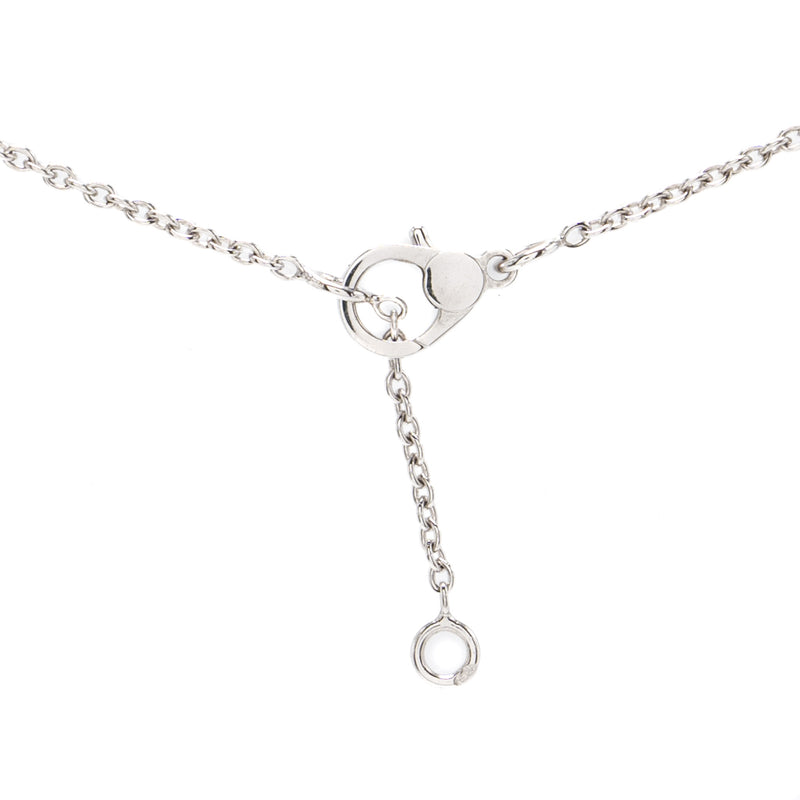 Hermes Finesse pendant necklace white gold diamonds