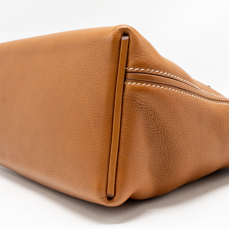 Hermes 24/24 2424 - 29 bag barenia faubourg fauve SHW stamp D