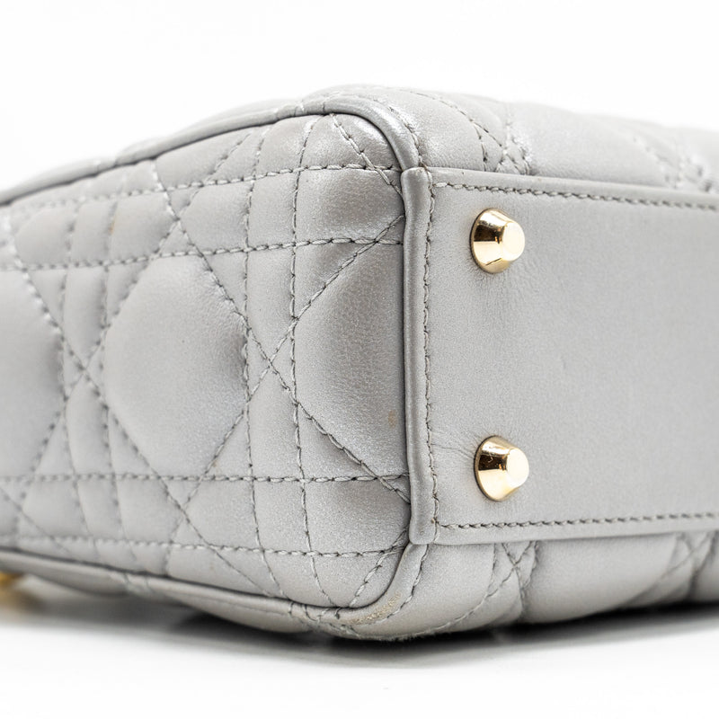 Dior Mini Lady Dior Lambskin Grey LGHW