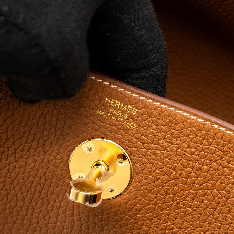 Hermes Lindy 26 Clemence Gold GHW Stamp B