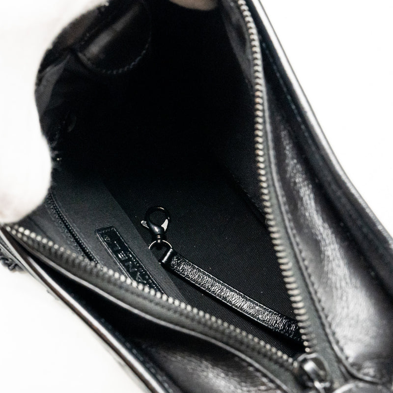 CHANEL Small Gabrielle Hobo Bag Aged Calfskin So Black
