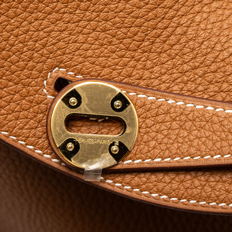 Hermes Lindy 26 Clemence Gold GHW Stamp B