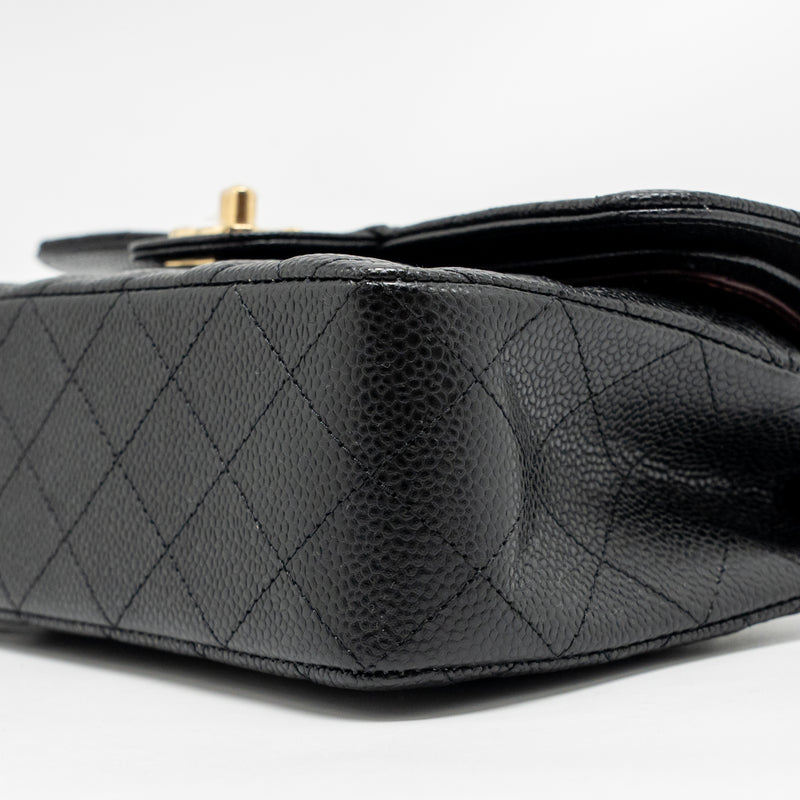 Chanel Small Classic Double flap bag caviar black GHW (microchip)