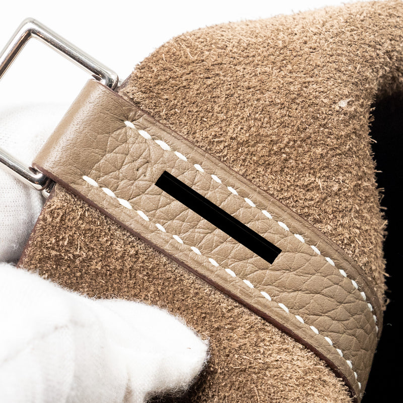 Hermes picotin 18 lock bag clemence Etoupe SHW stamp A