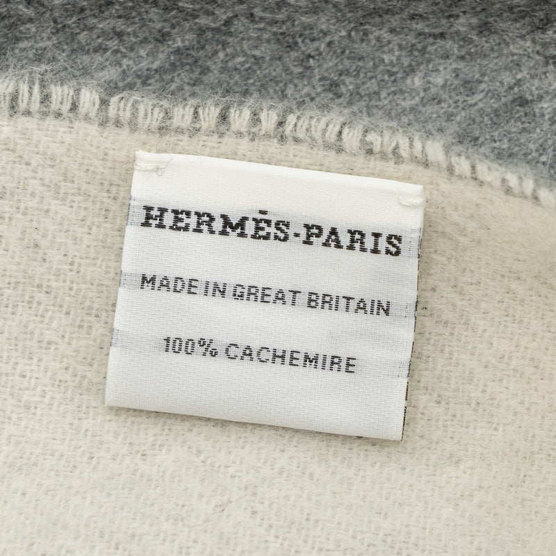 Hermes 70*175cm Double Face Scarf Cashmere Grey