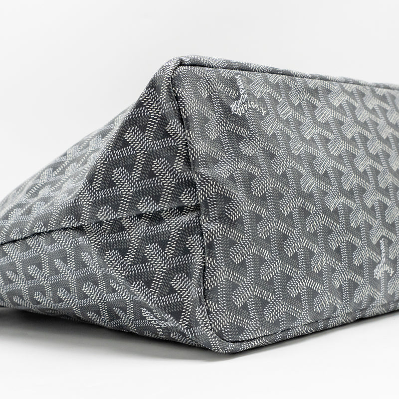 Goyard Saint Louis PM Tote Bag Goyardline Canvas Grey SHW