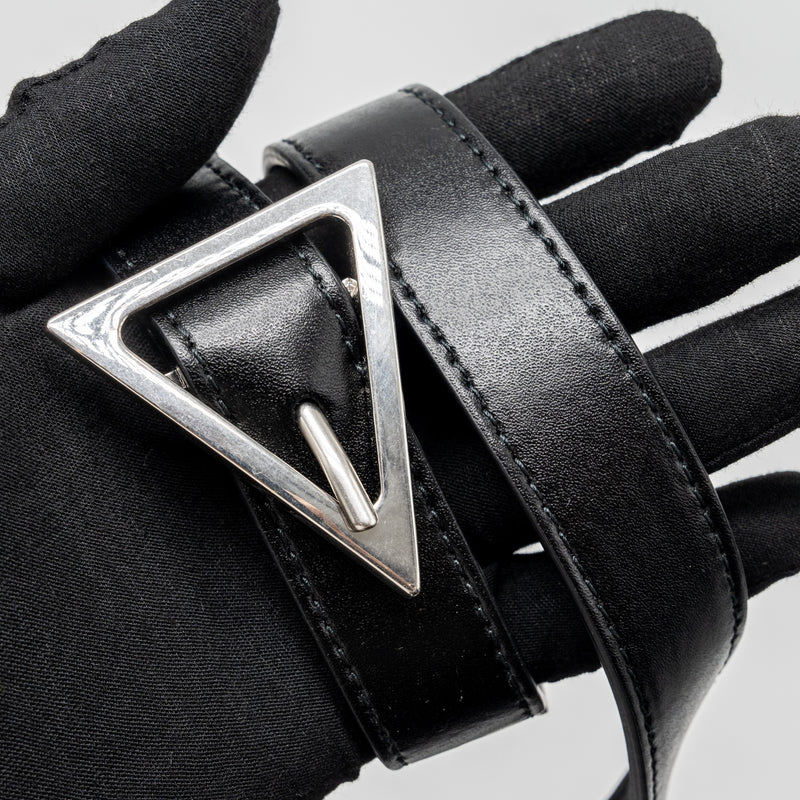 Bottega Veneta Small Cassette Leather Black SHW