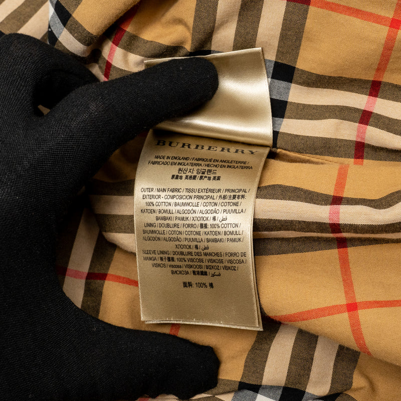 Burberry Size UK8 The Kensington Medium Coat Cotton Brown