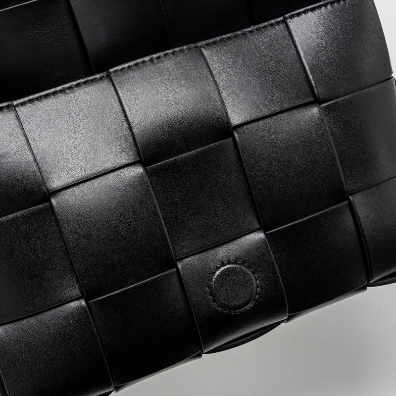 Bottega Veneta Small Cassette Leather Black SHW