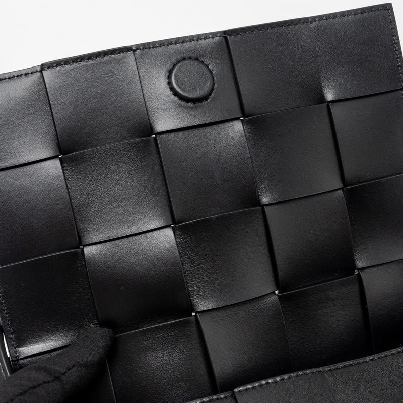 Bottega Veneta Small Cassette Leather Black SHW