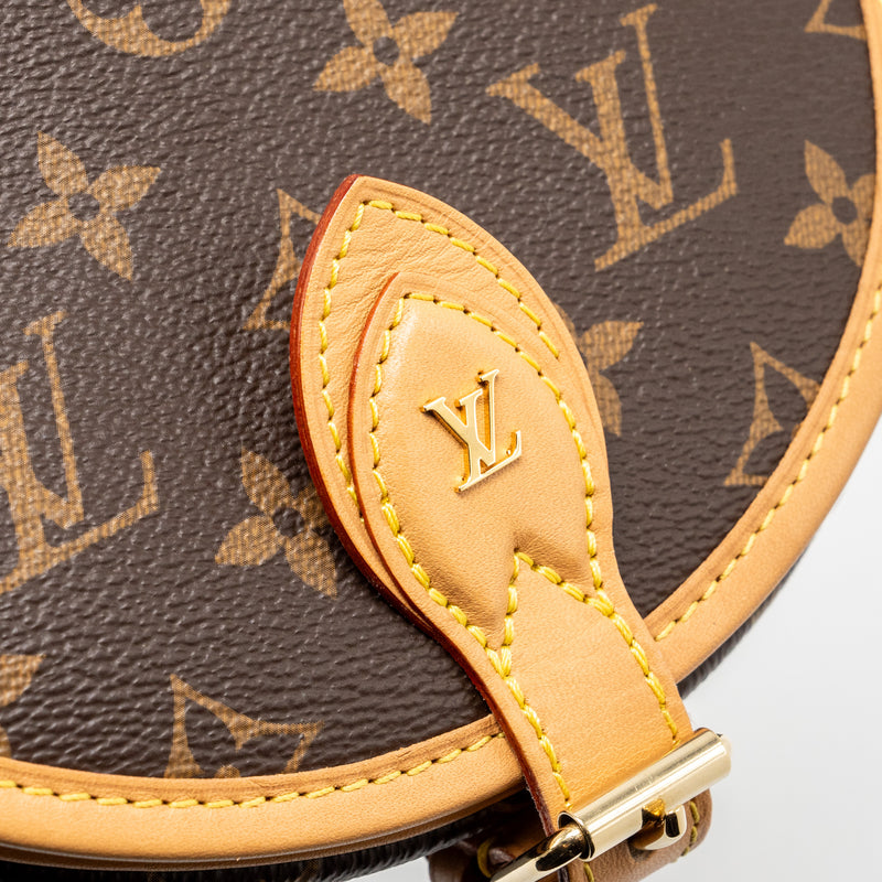 Louis Vuitton tambourin bag monogram canvas GHW