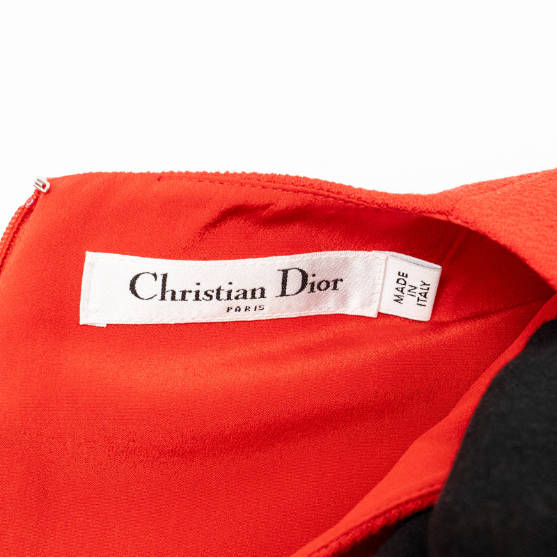 Dior Size 36 A-line Dress Wool Red