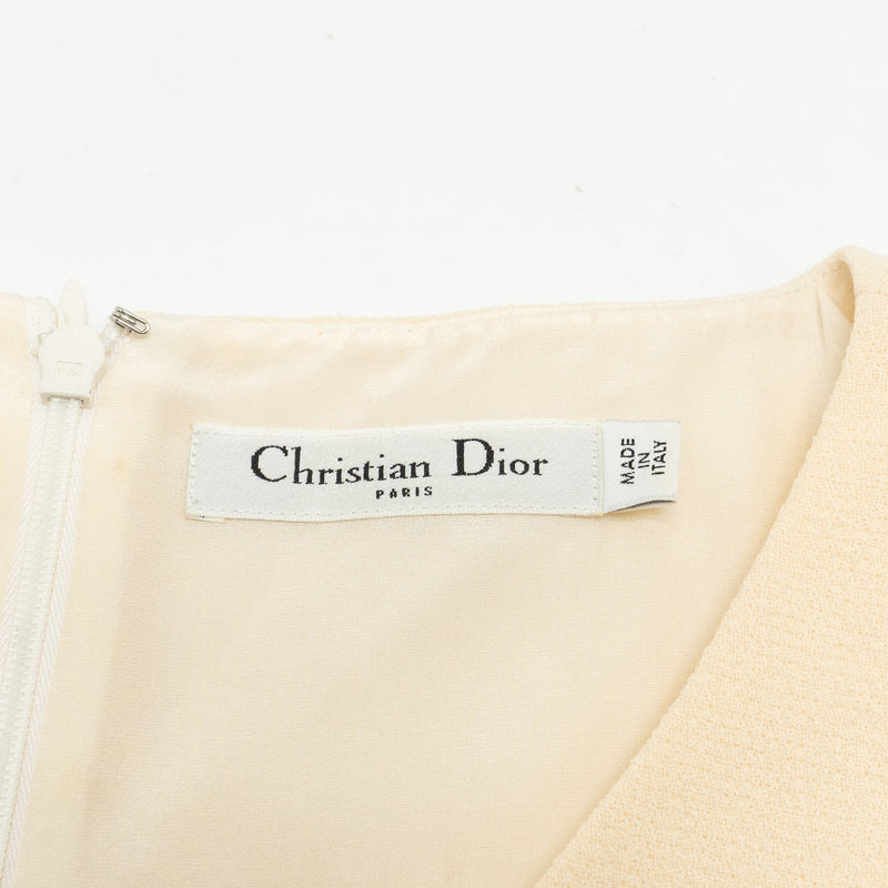 Dior size 36 classic dress Wool light beige