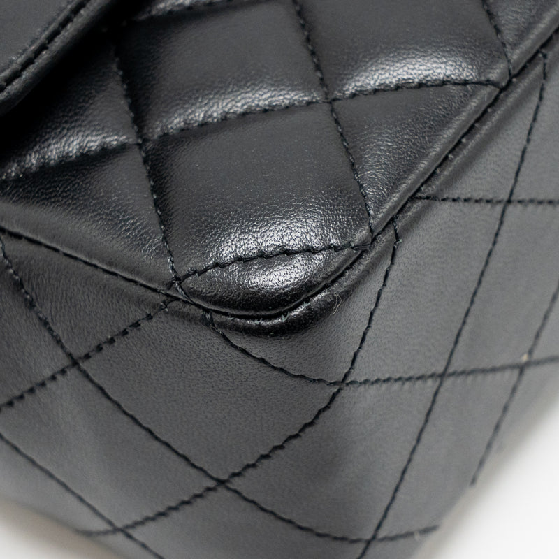 Chanel Mini Rectangular Flap Bag Lambskin Black LGHW