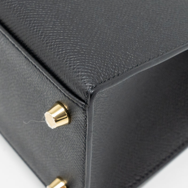 Hermes kelly 25 Epsom Black GHW stamp U