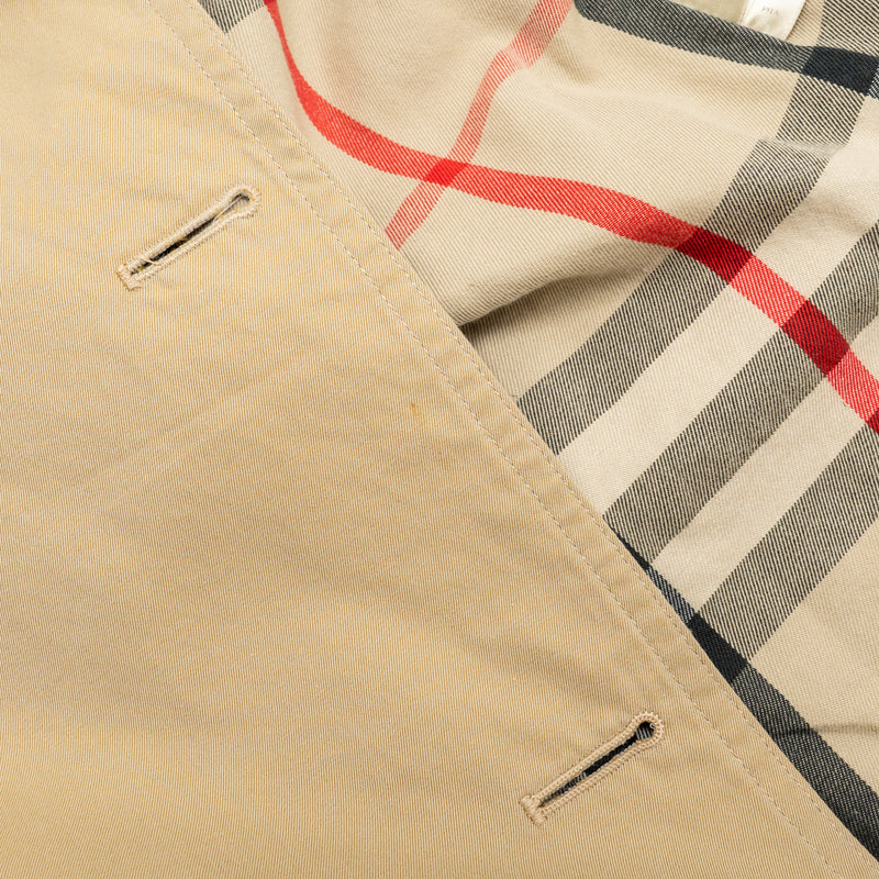 Burberry Size UK2 Short Trench Coat Beige