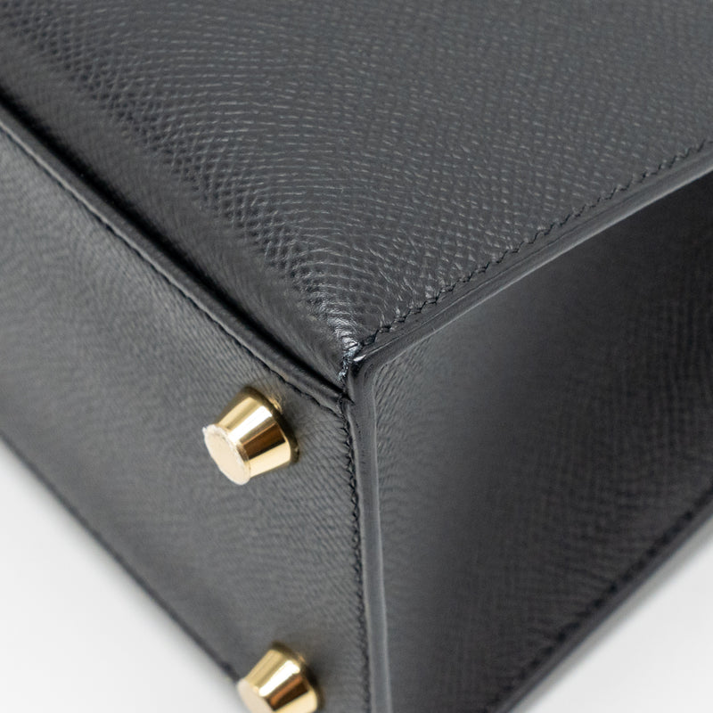 Hermes kelly 25 Epsom Black GHW stamp U