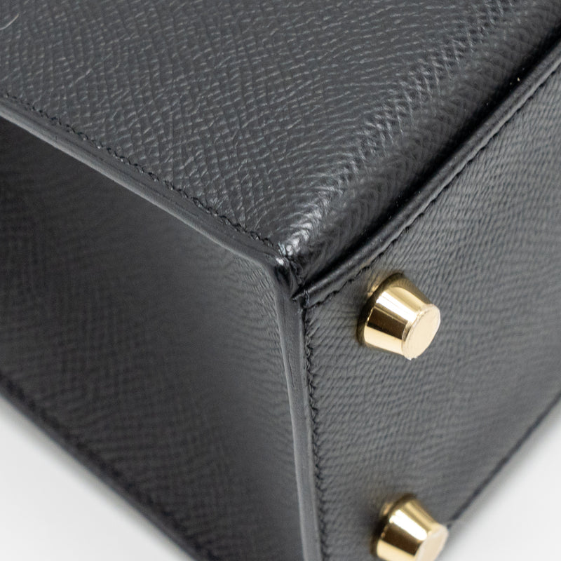 Hermes kelly 25 Epsom Black GHW stamp U