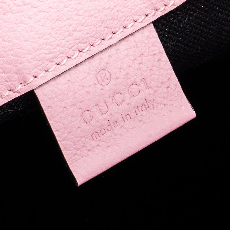 Gucci large drawstring bucket bag multicolour black / pink SHW