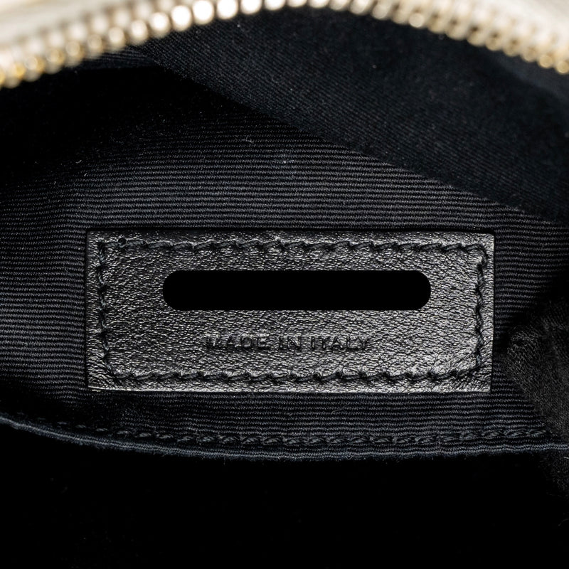 Saint Laurent/YSL Lou Camera Bag Calfskin White GHW
