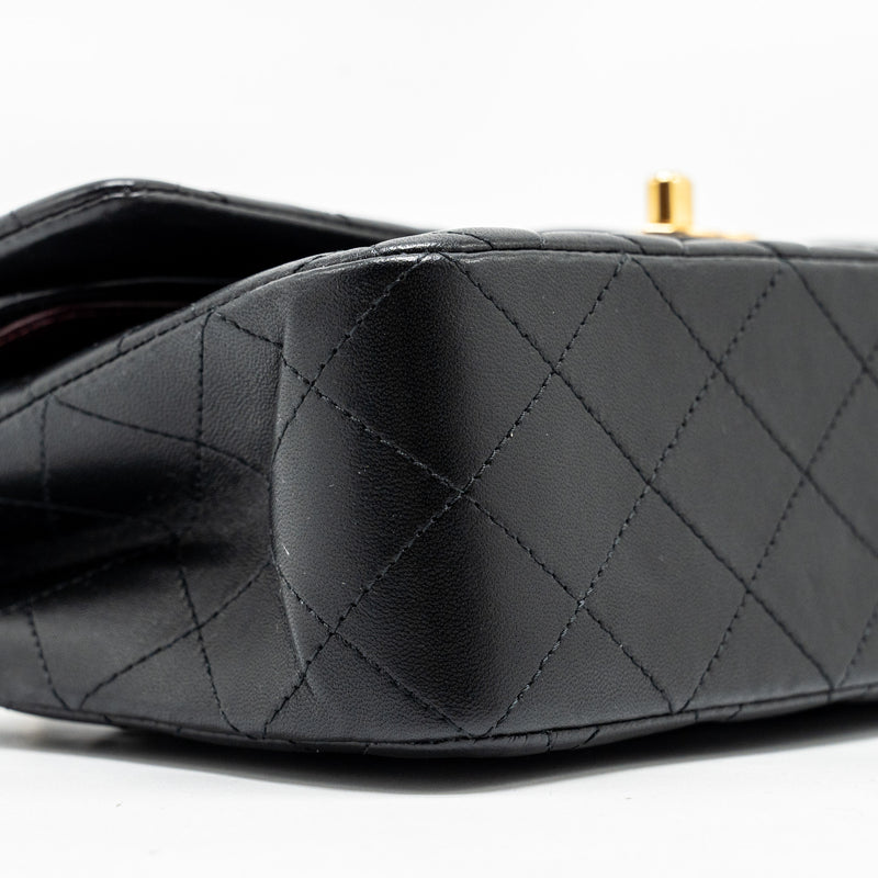 Chanel Small Classic Double Flap Bag Lambskin Black GHW
