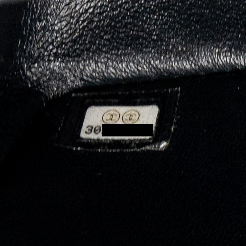 Chanel mini 2.55 reissue flap bag aged calfskin black GHW