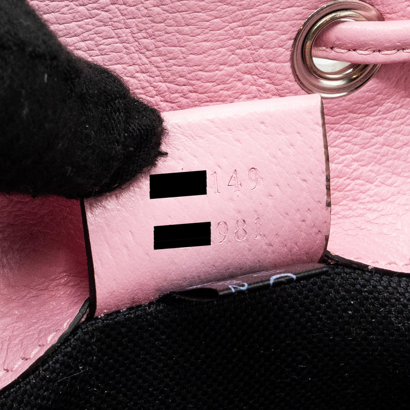Gucci large drawstring bucket bag multicolour black / pink SHW
