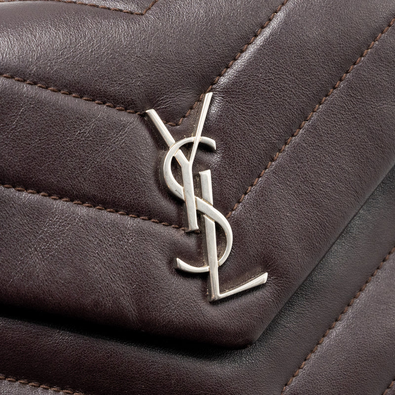 Saint Laurent/YSL Loulou Toy Strap Bag Calfskin Brown SHW