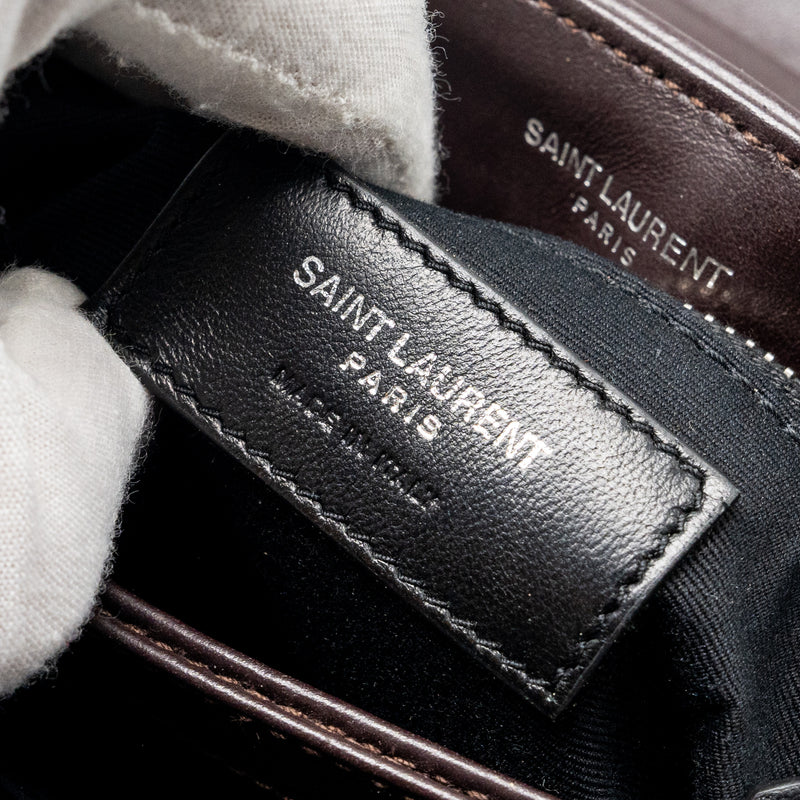 Saint Laurent/YSL Loulou Toy Strap Bag Calfskin Brown SHW
