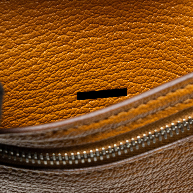 Hermes bearn compact wallet chevre mysore caramel SHW stamp D